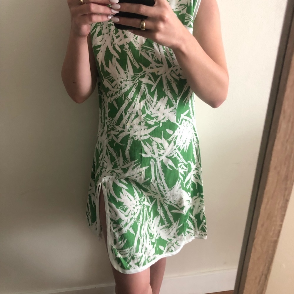 Green & White Vintage Sundress​